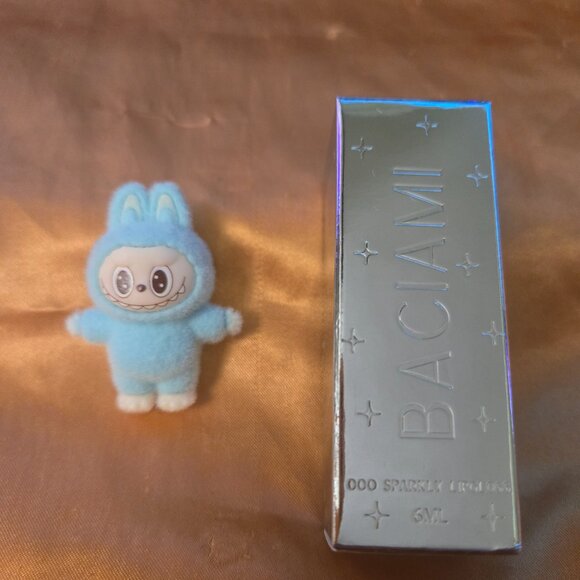 NIB Baciami Limited Edition Blue Sparkle Labubu Lipgloss #2 - Picture 2 of 4